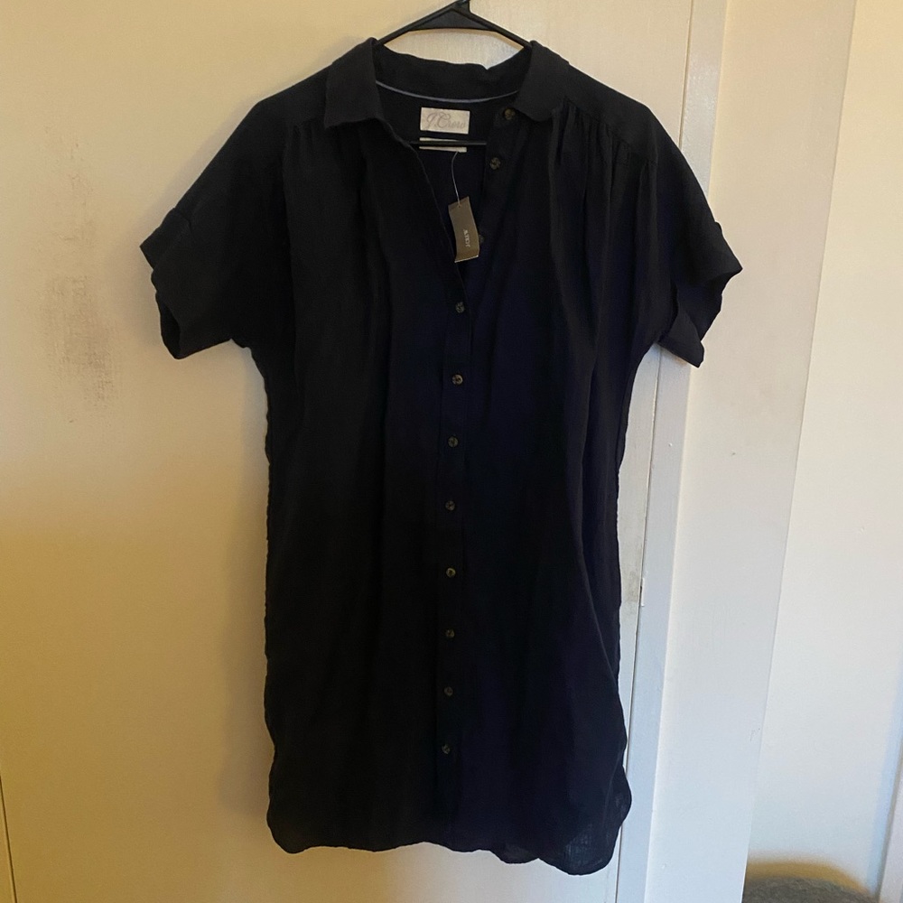 JCrew linen shirt dress nwt